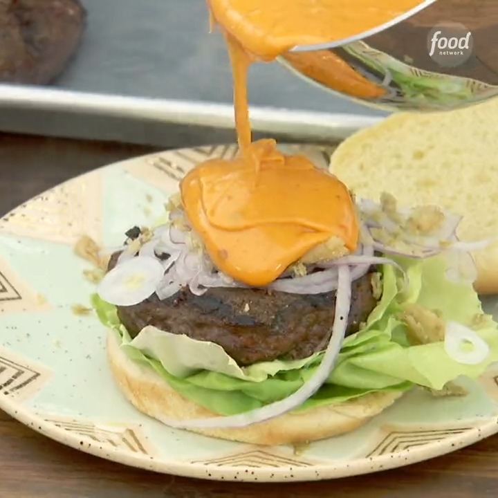 Make room on the grill this weekend for SunnyAnderson (Taylor's Version😘)'s Sizzling Summer Burger with that special seasoning blend and cheese sauce 🔥🤤🍔 Watch #TheKitchen, Saturdays at 11a|10c! Get the recipe: