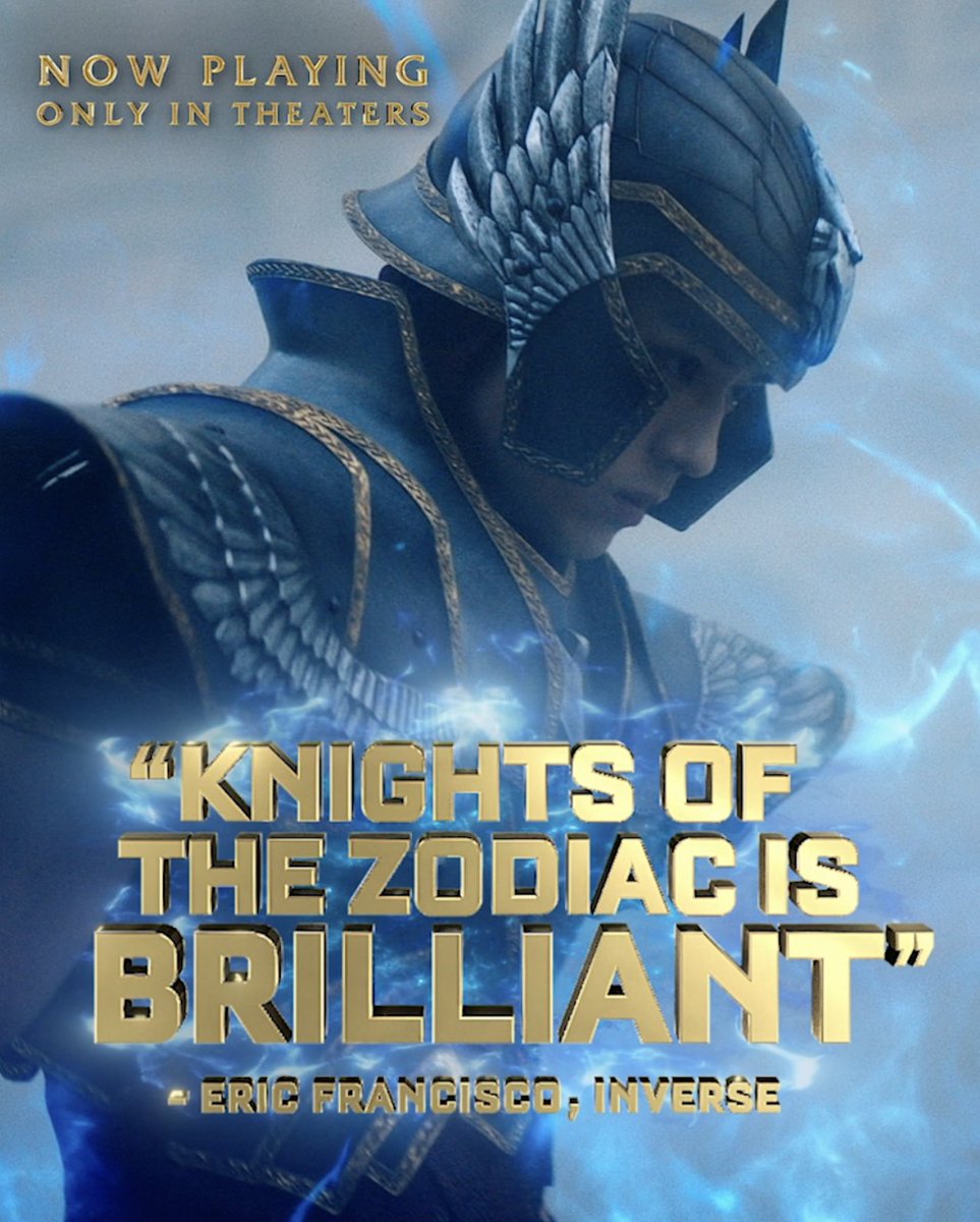 Gather up your knights and head to the theaters - you don’t want to miss this. 🍿 Knights of the Zodiac Live Action Film is now playing exclusively in movie theaters. Get tickets now!