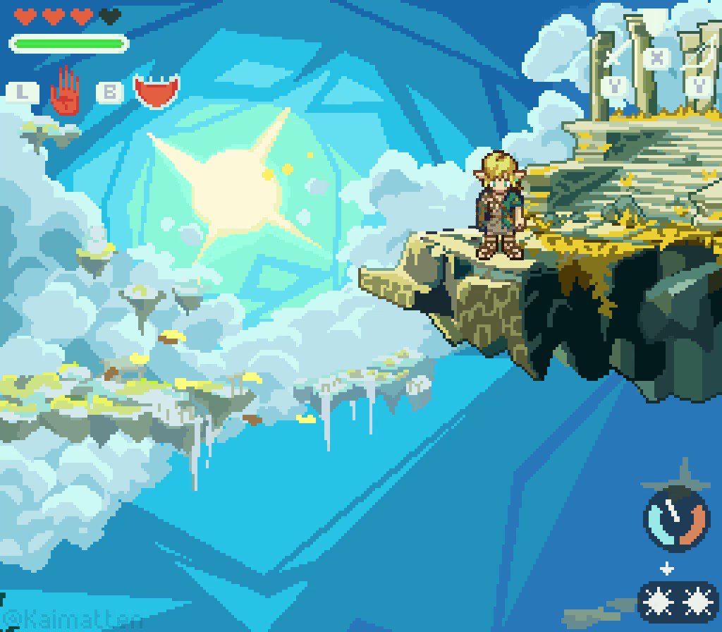 Zelda: Tears of the Kingdom but on the SNES #totk #ZeldaTearsOfKingdom #Nintendo #pixelart