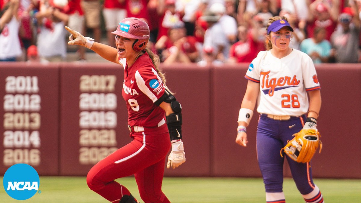 THE STREAK SURVIVES IN NORMAN! 😤 Relive Oklahoma Softball’s 7th-inning comeback to set the NCAA win streak record and advance to the #WCWS. #RoadToWCWS