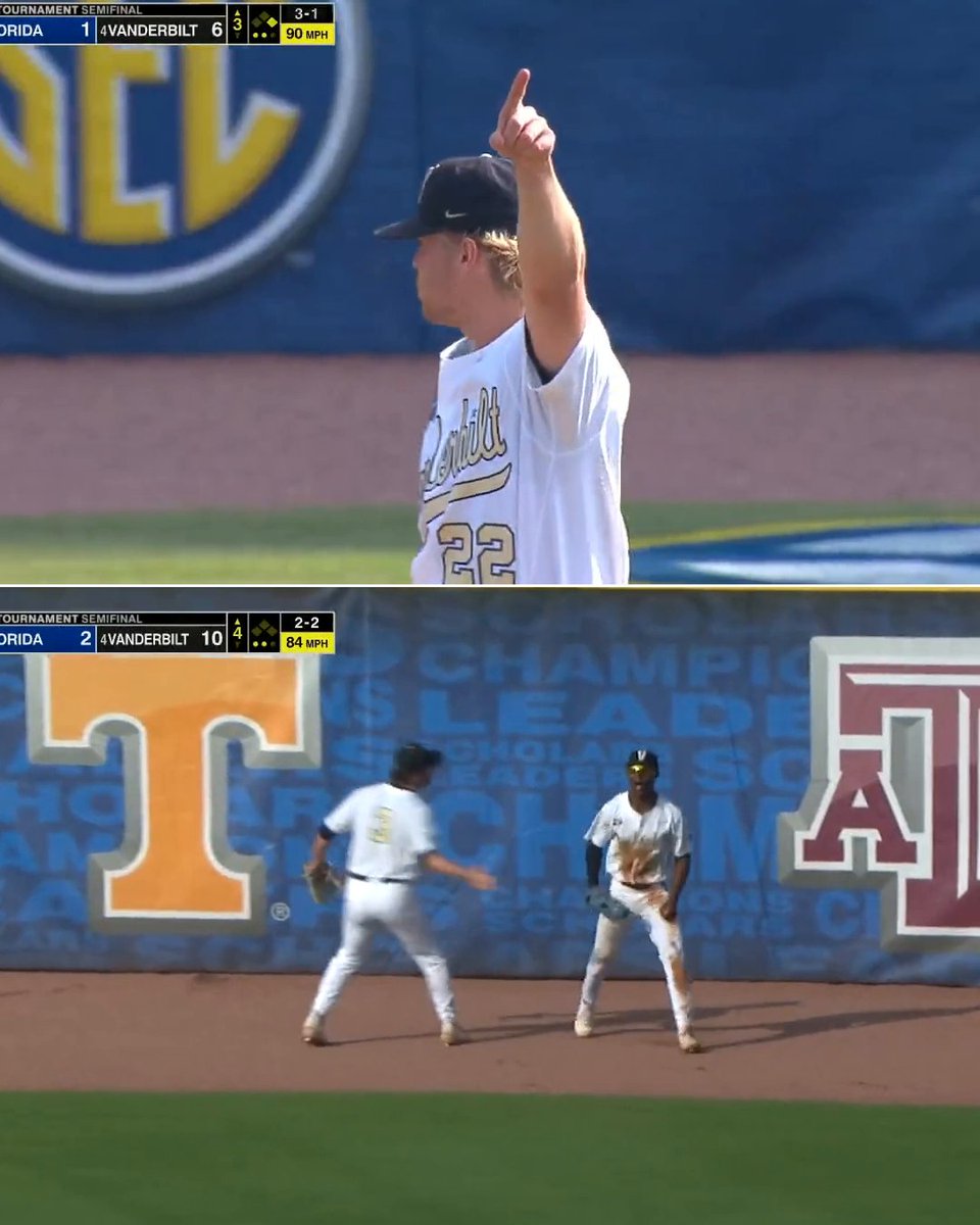 70% of the Earth is covered by water. The rest is covered by Enrique Bradfield Jr. 🤯🤯 Vanderbilt Baseball