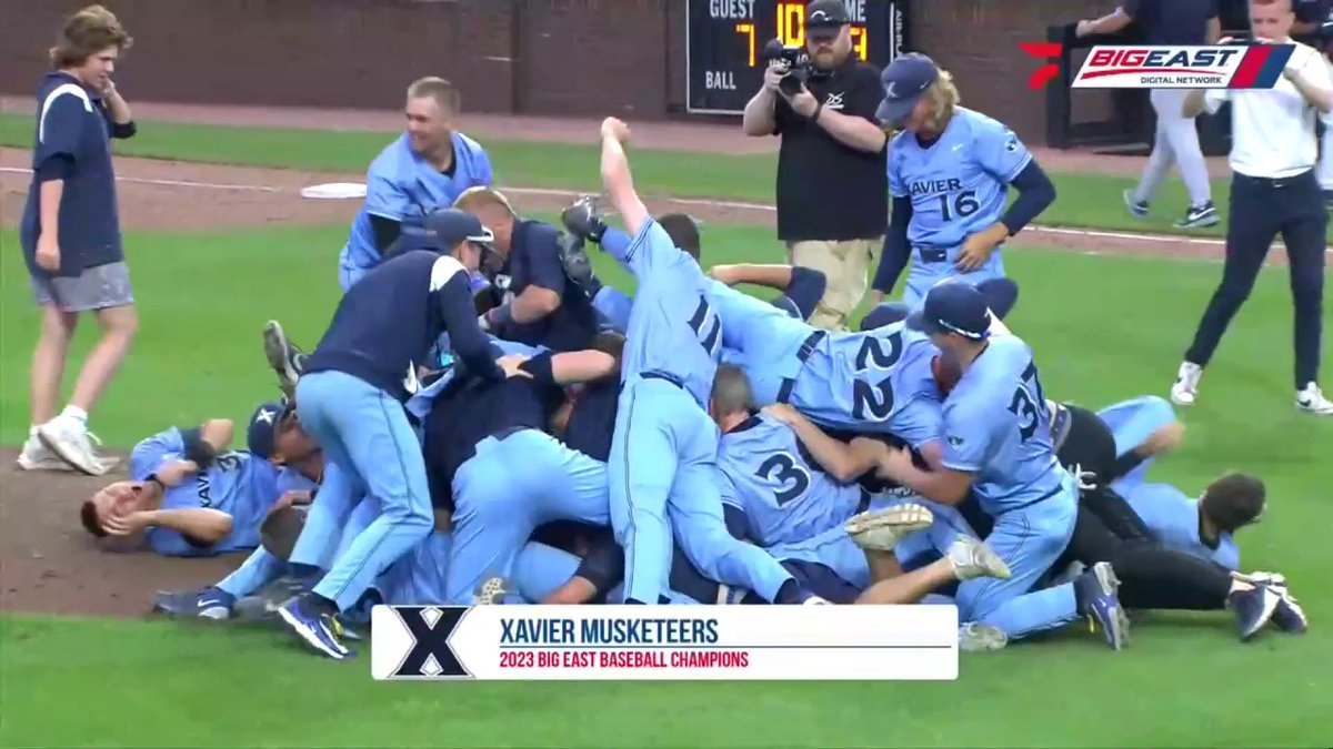 The Musketeers of Xavier Baseball are the champions of #BIGEASTbase!
