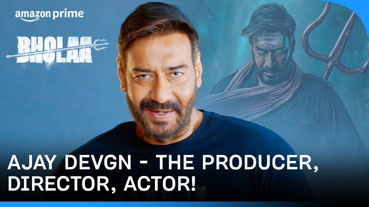 three's a crowd? not when it's Ajay Devgn taking on the roles of actor, director and producer! watch him set the screen on fire with #BholaaOnPrime now