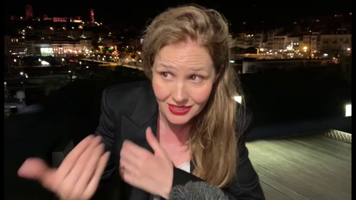 Justine Triet répond à la ministre de la Culture Rima Abdul Malak : "Il y a un glissement lent vers l'idée qu'on doit penser à la rentabilité des films." #Cannes2023