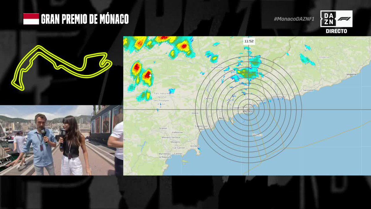 ¿¿Hemos oído LLUVIA?? 🌧️🌧️🌧️🌧️ Empezad a bailar que podemos empezar la carrera en mojado 💃🏻 ¿Y te lo vas a perder? Venga, que el previo ya ha empezado en DAZN ➡️ #MonacoDAZNF1 🇲🇨