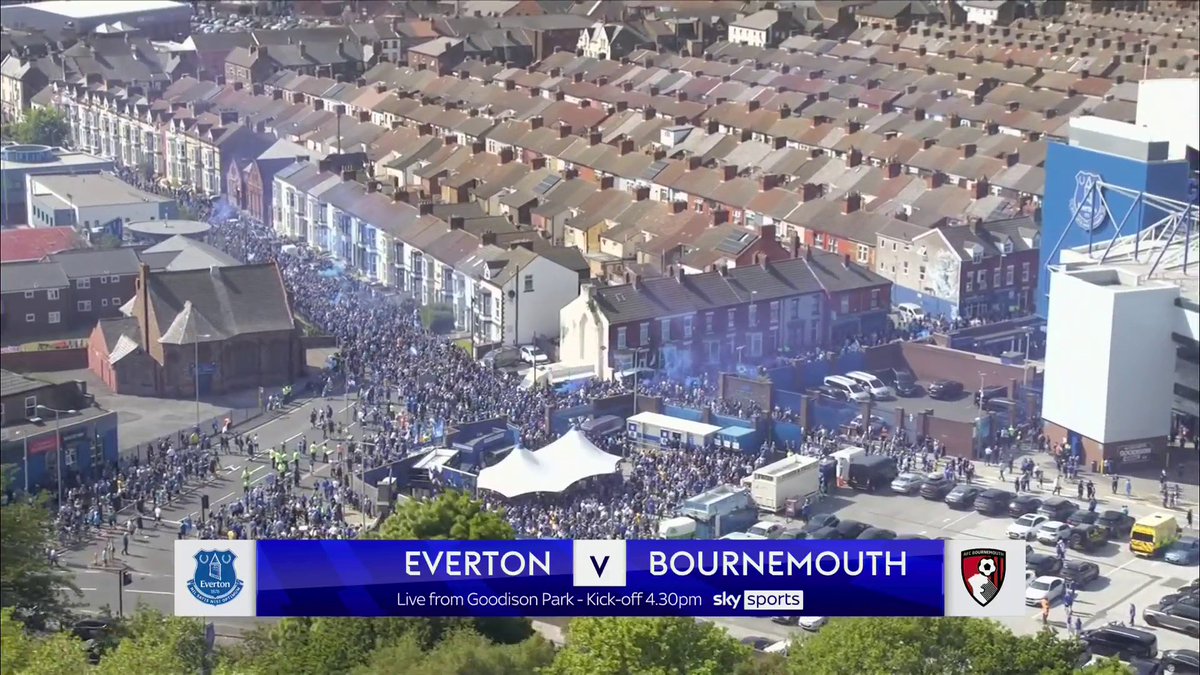 Outside Goodison Park 🔵