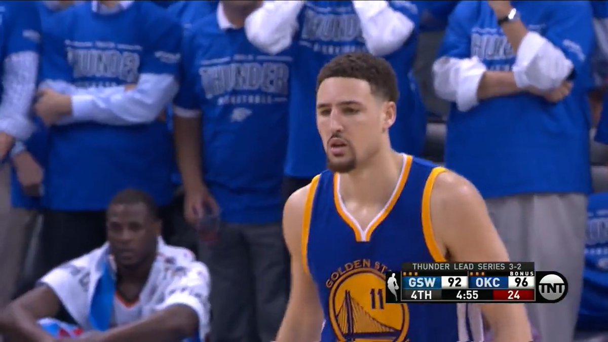 41 Points. 11 Threes. May 28, 2016: klay thompson stunned OKC 📽️