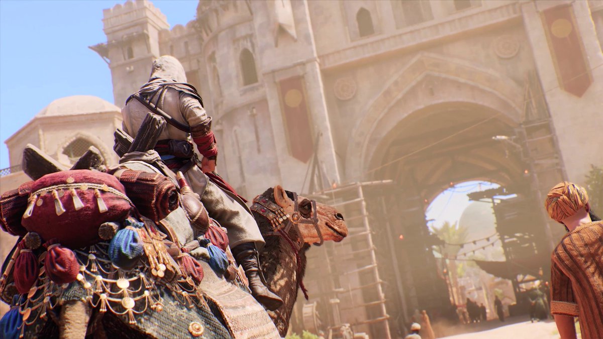Explore 9th Century Baghdad, a city of bustling streets, vibrant vistas, and secrets to unveil. #AssassinsCreed