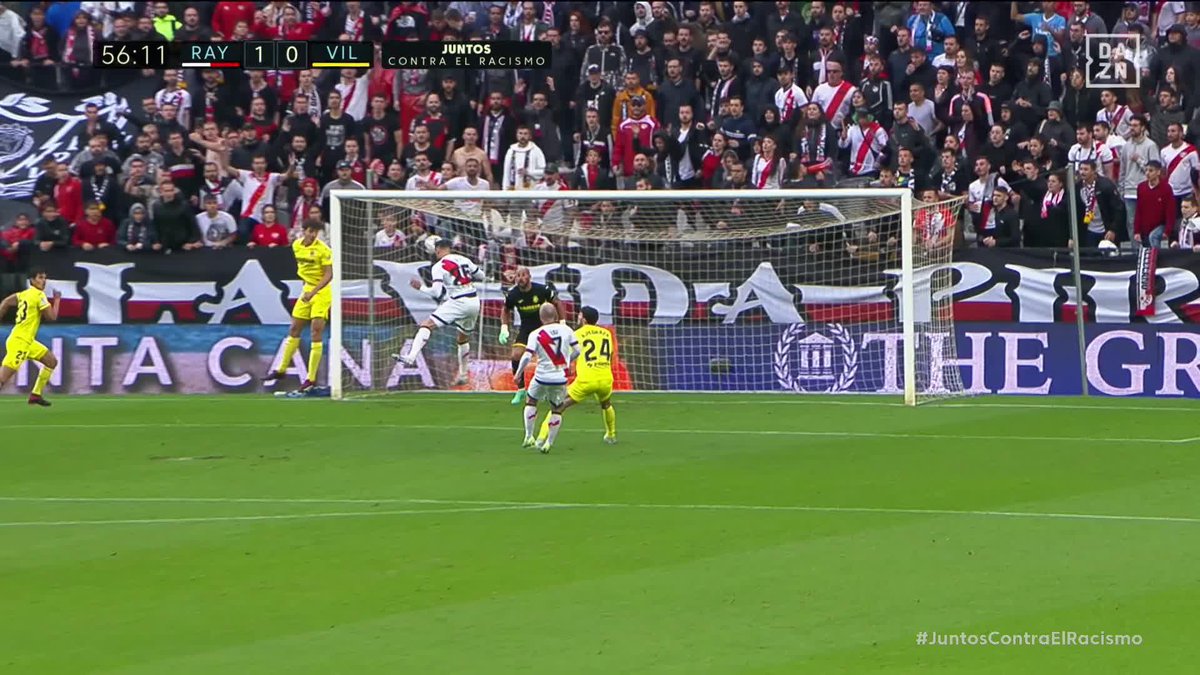 El guante de Chavarría ✨ El cabezazo de @RaulDeTomas9 💥 El gol que inició la victoria del Rayo Vallecano. ¡Vallecas sueña con Europa! #LaLigaEnDAZN ⚽