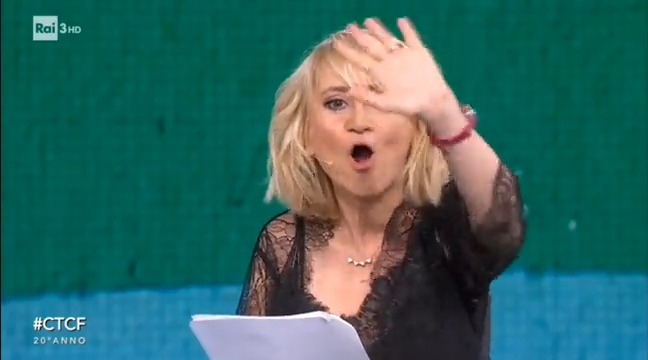 Luciana Littizzetto saluta Salvini "Bello ciao 👋" #CTCF