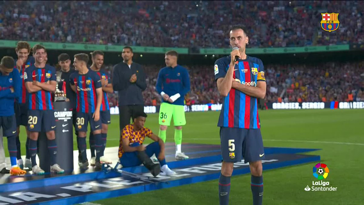 🎙️ Sergio Busquets says goodbye: "I lived the dream I had as a kid."