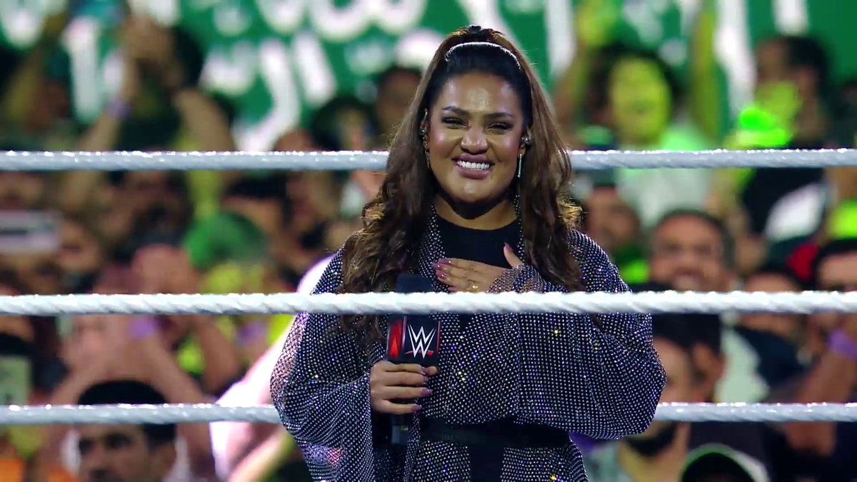 أول أداء للنشيد الوطني السعودي😍🇸🇦 على حلبة WWE من المتألقة والفائزة بلقب #سعودي_أيدول الأول همس فكري، ليلة الأمس في #ليلة_الأبطال 🏆! Hams Fekri | همس فكري WWE MENA #نايت_أوف_تشامبيونز #همس_فكري #سعودي_أيدول #بلاتينوم_ريكوردز #HamsFekri #SaudiIdol #PlatinumRecords