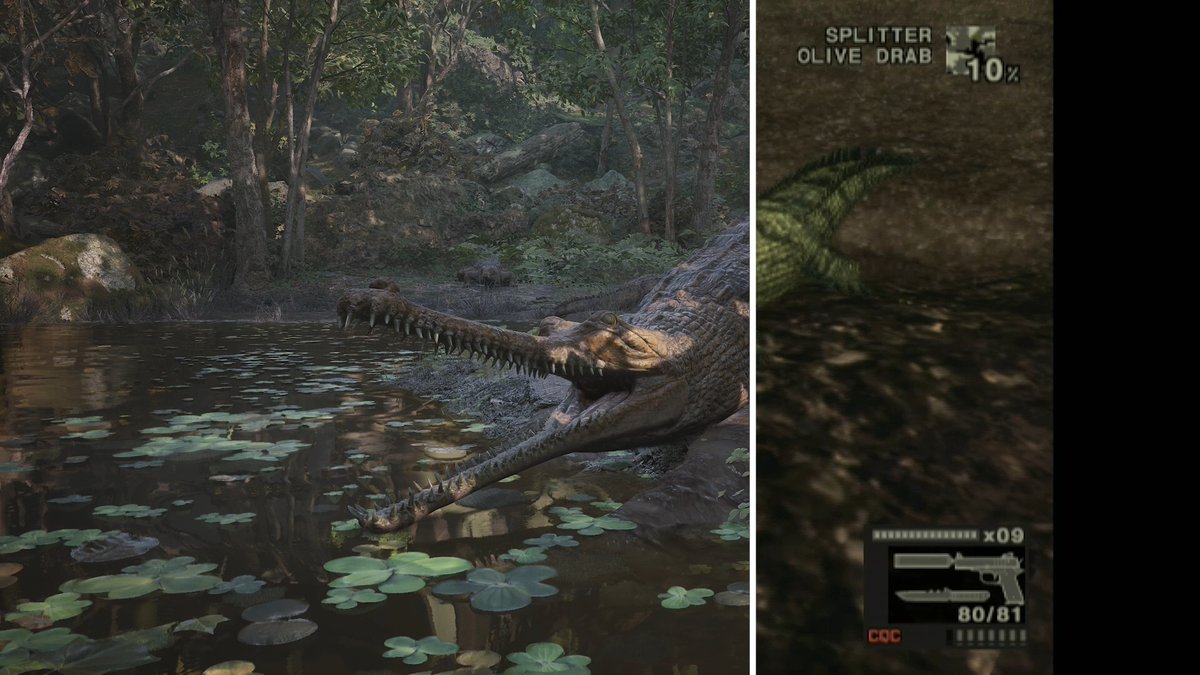 比較： ✔ Metal Gear Solid Delta: Snake Eater (2023年) ✔ Metal Gear Solid 3 (2004年) #MetalGearSolidDelta