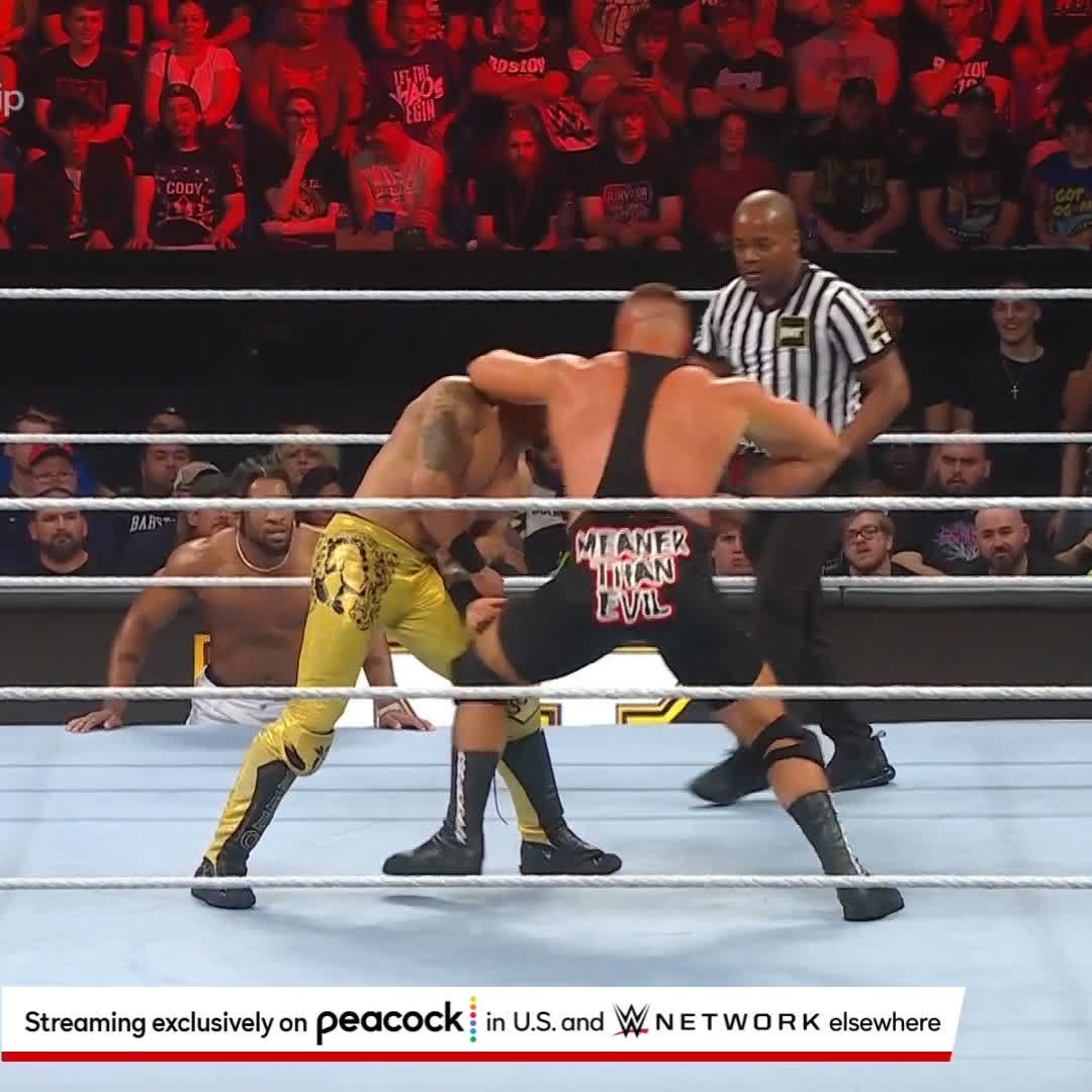 OMG WHAT A SPEAR!!! How did Carmelo Hayes survive?! Bronson Steiner #NXTBattleground