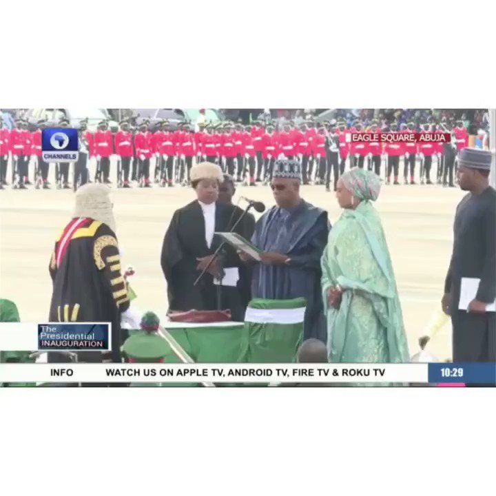 Just In: Kashim Shettima sworn-in as the vice president of the Federal Republic of Nigeria 🎥: @channelstelevision