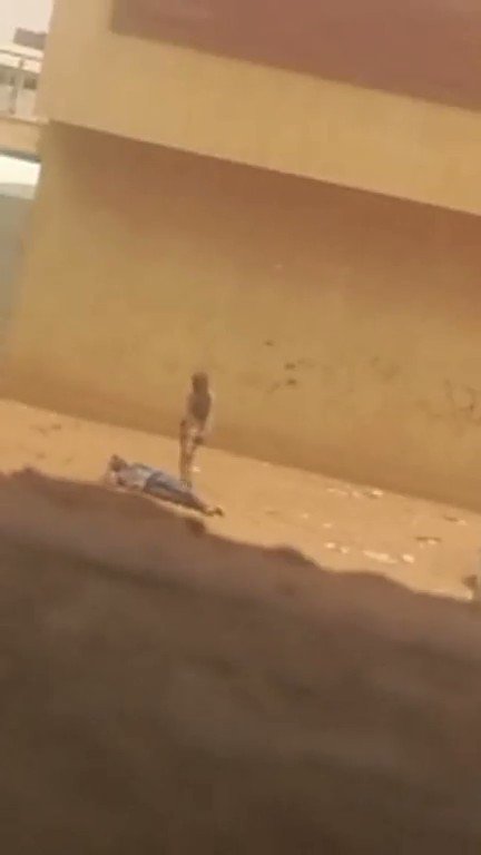 قبل قليل مليشيا ومرتزقة الجنجويد تقوم باذلال المواطنين بأمدرمان القديمة، الواضح في الصورة أمامكم دكتور