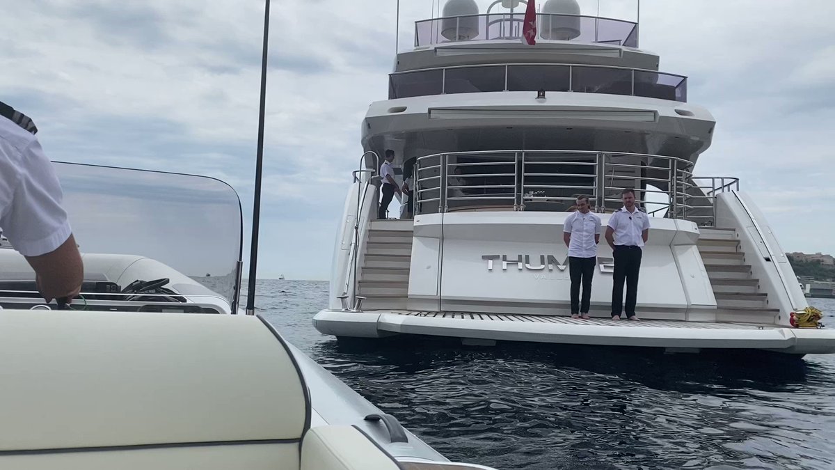 Got a little boat for the two of us to leave Monaco for the rest of the week