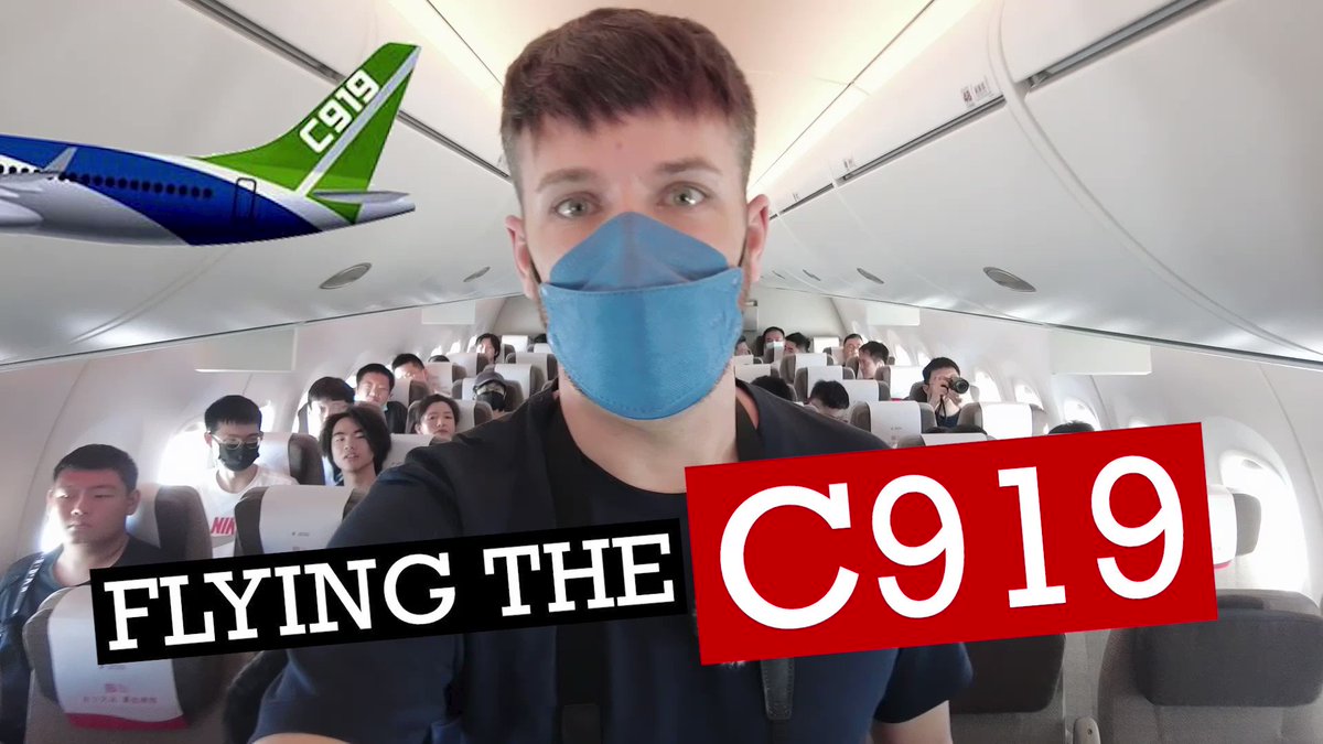 TODAY I flew on China's #C919 from Shanghai to Chengdu. Come with me!