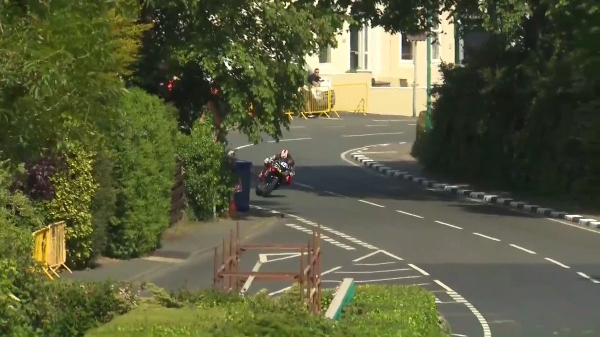 Free practice is well underway as Peter Hickman heads up to the mountain in the Manx sunshine #TT2023