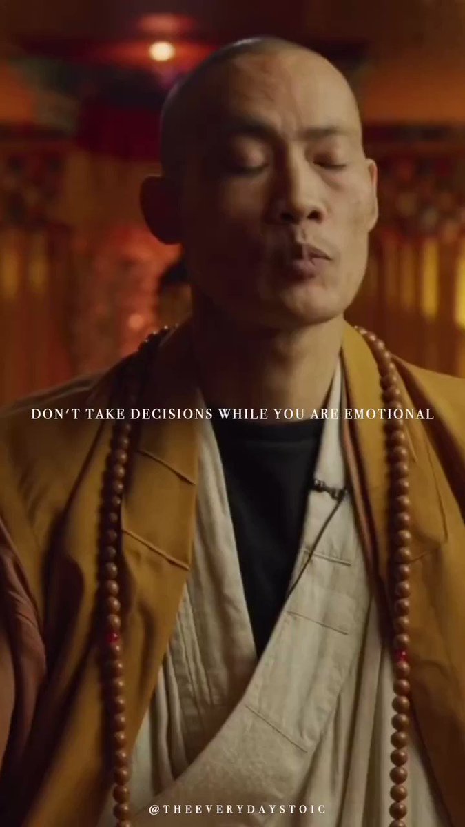 Always remain calm when making decisions.