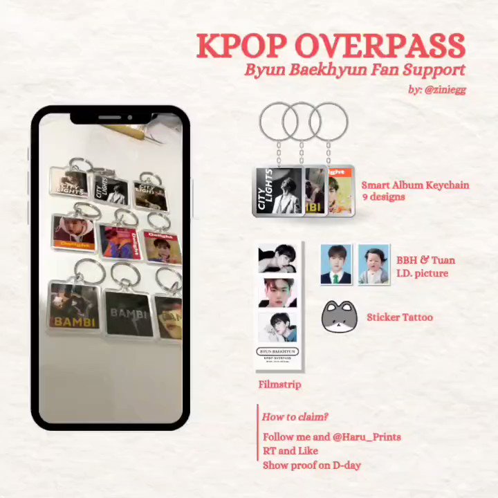 These keychains can play Baekhyun's album by just a simple contact to your phone! (SMini album who? Eme) 🤭 Get my Kpop Overpass fan support on June 11! See you guys 😁 #OVERPASSinMNL freebies #OVERPASSinMNL_Baekhyun