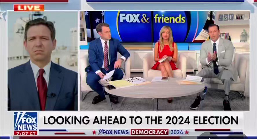 Desantis says Good Morning: “I will serve two terms, and I will be able to destroy leftism in this country.”