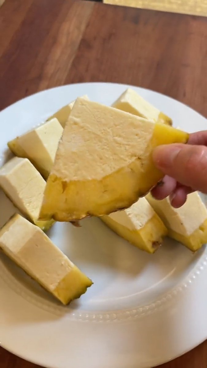 No-churn pineapple ice cream served INSIDE a PINEAPPLE 🤯🍍 Get a Pineapple Corer: (We may make 💰 from these links.) Save the recipe:
