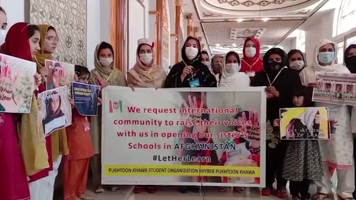 Join the courageous girls of Swat, Pakistan in standing for the education of girls in Afghanistan! Let's raise our voices and demand the Taliban to #LetAfghanGirlsLearn. Together, we can make a difference! #PMAP #Swat video:TOLOnews