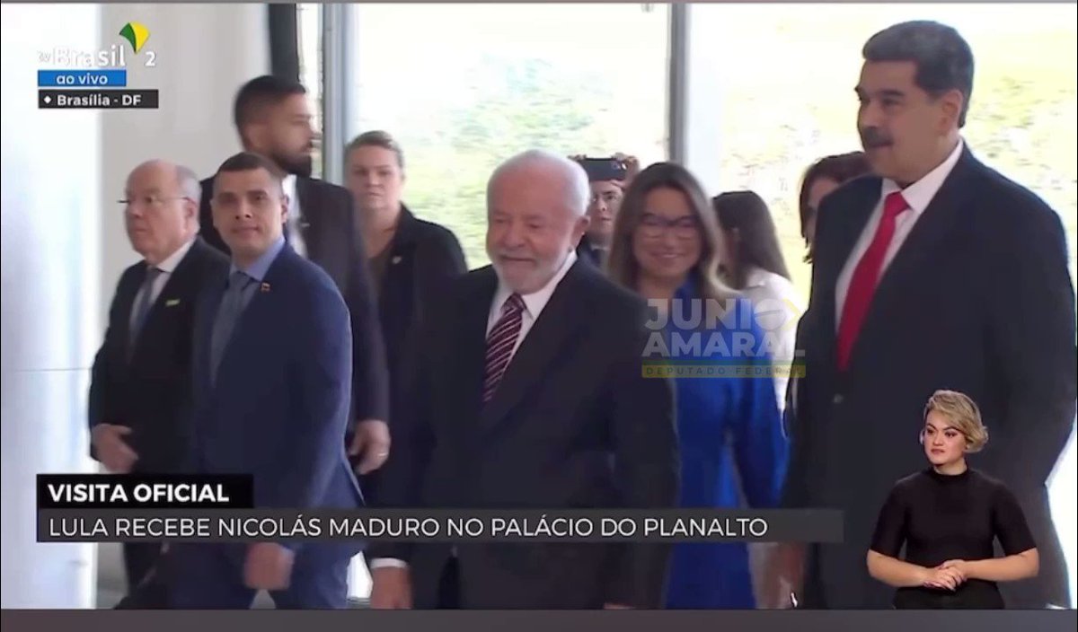 🚨AGORA: Lula recebe, no Palácio do Planalto, um narcoditador e terrorista acusado de crimes contra a humanidade pela ONU e que é procurado em diversos países.