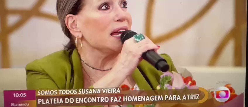 🚨TV: Susana Vieira se incomoda por Manoel Soares não ter oportunidade para falar no #Encontro e pergunta se ele queria dizer alguma coisa.
