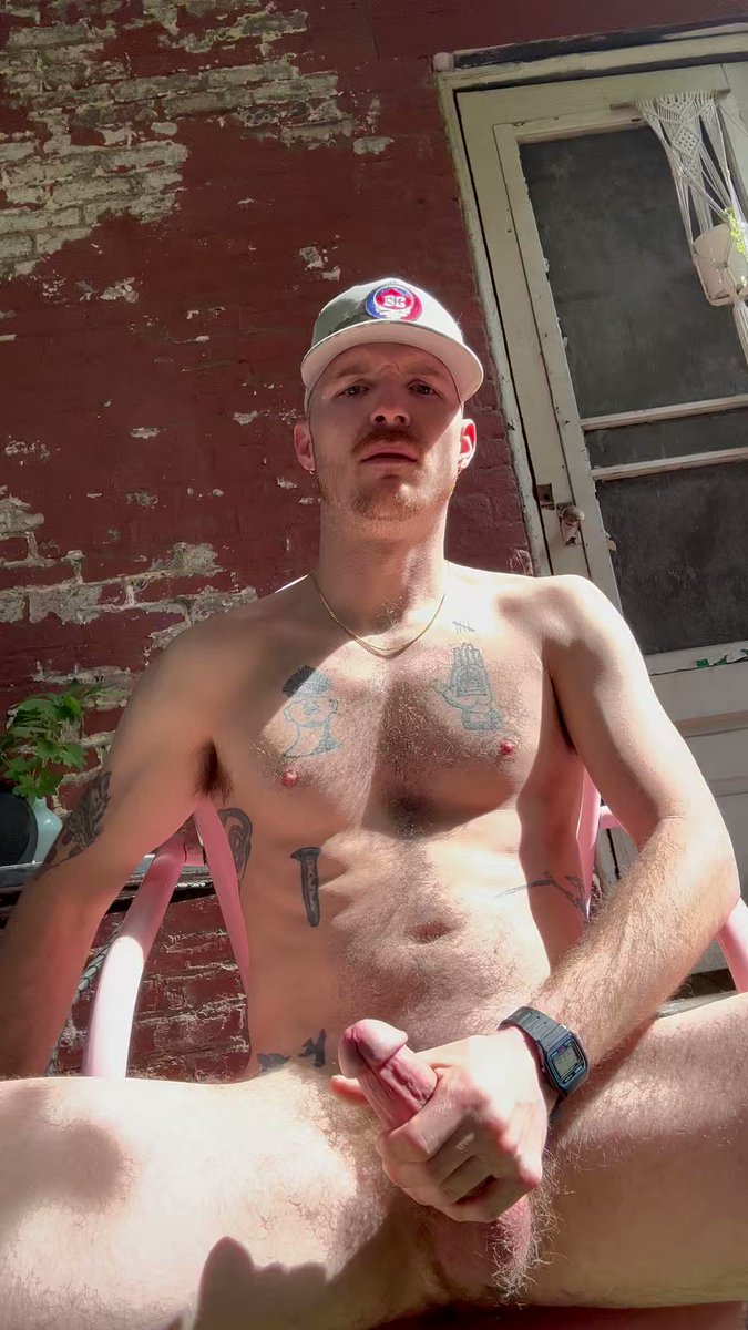 Happy Memorial Day weekend! Sun’s out here in the Burgh ☀️ so is my cock! #cumshot #outdoors #tattedgayguy #bigribbonsbabe #dripsripdrop Next load goes all over your face 🍆💦😈