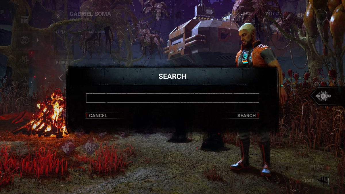 🔎 Even if you can't remember what that perk is called, the search bar has your back! Soon, you'll be able to search by: 🏷 Name ✨ Effects 🧑 The character it belongs to 🤯 More!