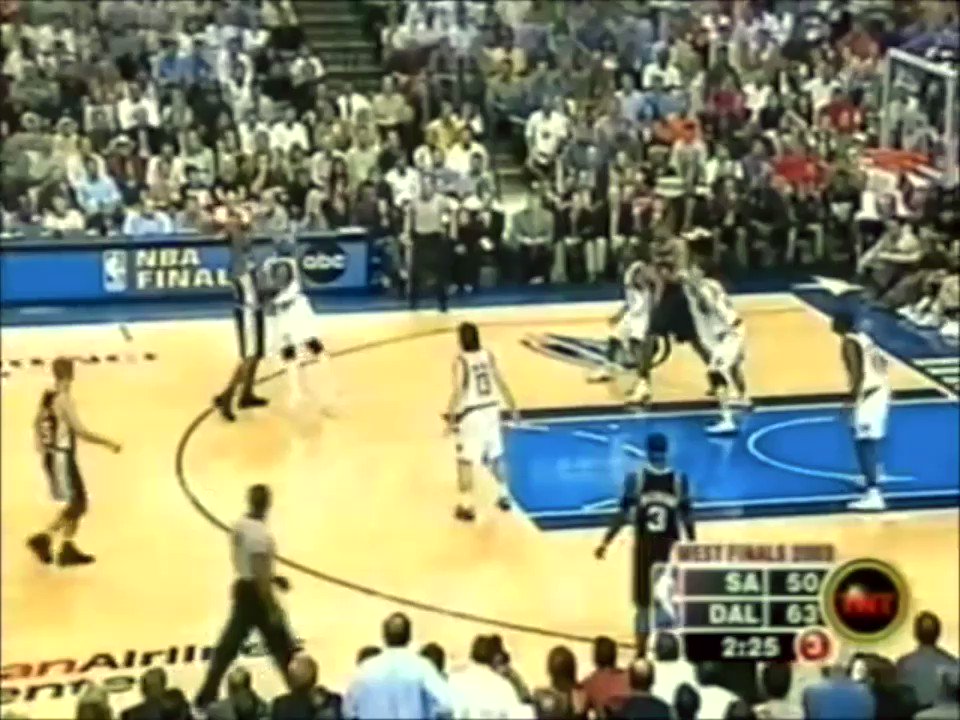 May 29, 2003: San Antonio goes on a 42-11 run late in Game 6 of the Western Conference Finals at Dallas. Stephen Jackson scored 24 PTS (5-7 3P), Tim Duncan had 18 PTS/11 REB, and 37-year-old Steve Kerr (4-4 3P) scored 12 PTS off the bench as the Spurs advanced to the NBA Finals.
