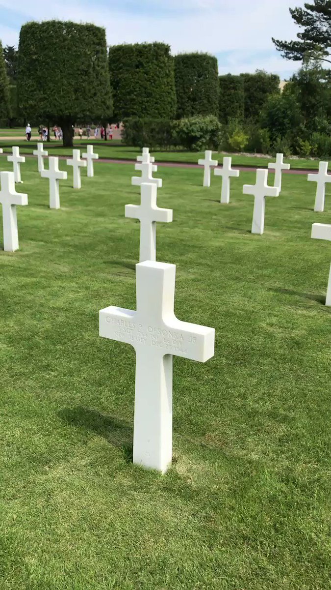 The United States cemetery in Normandy. Chilling and inspiring place. On this Memorial Day and all days, thank you for making us the freest and best country in world history.