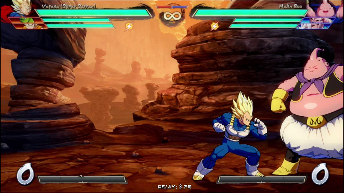 #DBFZ v1.32 SSVegeta 236S > 236L(whiff) > 5M link from Dwayne Thompson