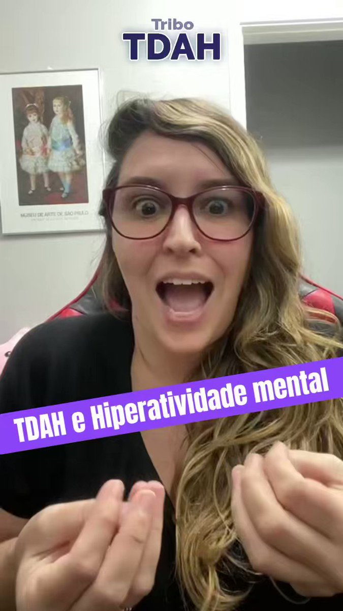 TODO TDAH TEM HIPERATIVIDADE, mas nem sempre se apresenta de forma física Pensamentos que parecem não parar nunca e emendam assuntos (mesmo aparentemente sem relação) também podem ser forma de hiperatividade que influencia na nossa distração Por isso TDA não existe, é sempre TDAH