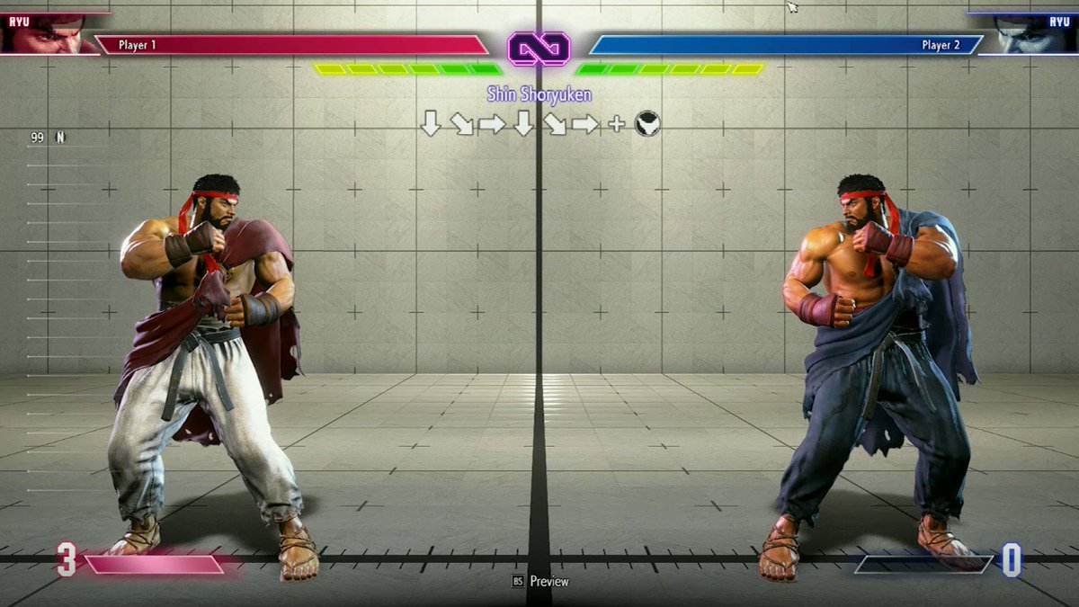 After not finding much more tech in the demo, I poured myself a drink and realized if I waited.. these Ryu's would jump to the exact beat of the bridge in his theme tune. Ladies and Gentlemen, the greatest tech in SF6 by quite a distance. I better get to bed. #SF6
