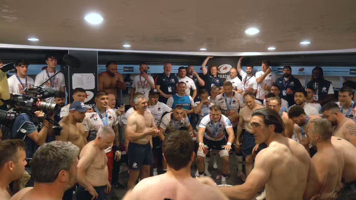 Super Sarries go ballistic, these scenes are ferocious. 🎶 𝗔 𝗧𝗶𝗸𝗶 𝗧𝗶𝗸𝗶 𝗧𝗼𝗻𝗴𝗮𝗮𝗮𝗮𝗮𝗮𝗮𝗮𝗮 😝 #YourSaracens💫