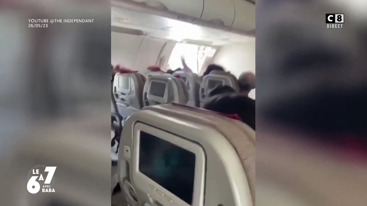 Un homme a ouvert la porte d’un avion… en plein vol ✈️ #6A7 #TPMP