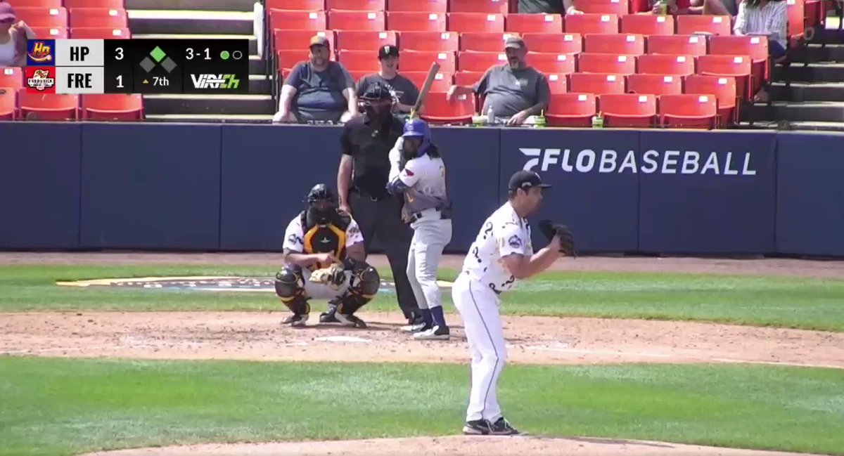Ump wasn't a fan of the bat tosses
