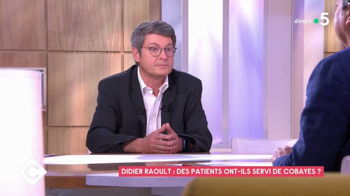 "Quand on n'a pas d'arguments, on insulte. Moi j'aurais bien aimé avoir un entretien avec Didier Raoult pour lui expliquer comment se fait la recherche clinique. Là c'est le niveau 0 de la science !" Pr Mathieu Molimard dans #CàVous