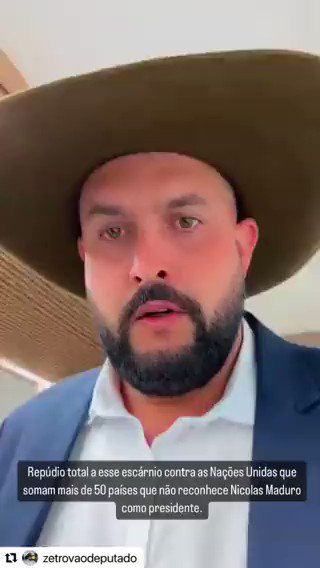 ⏯️ O deputado Zé Trovão enviou a Embaixada Americana uma nota de repúdio referente a Visita de Nicolás Maduro ao Brasil.