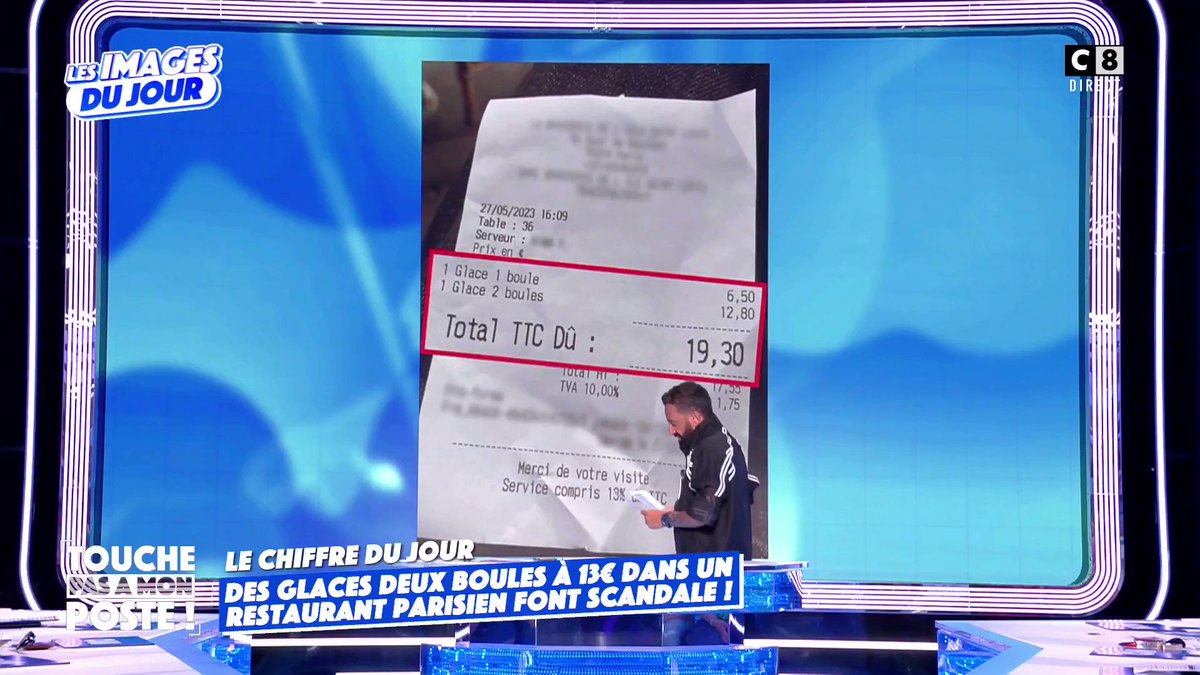 Des glaces deux boules à 13€ dans un restaurant parisien font scandale 🍦 #TPMP
