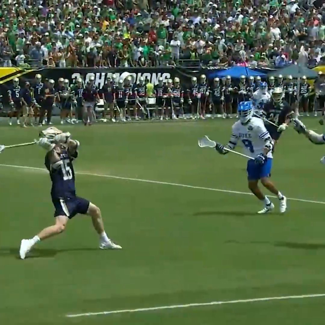 Quinn McCahon uncorks a ROCKET 🚀 Notre Dame Lacrosse #SCtop10