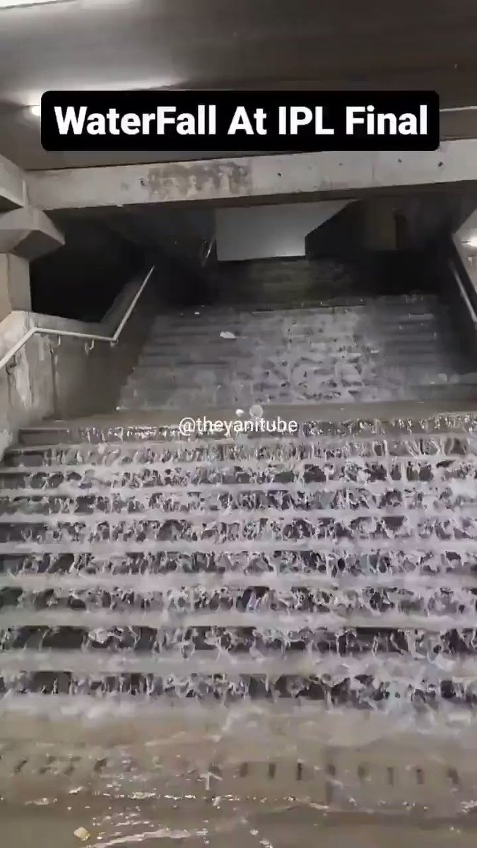 Did you know the most modern cricket stadium in the world called #NarendraModiStadium built at a whopping cost of Rs 700 crore after fully demolishing the Old Motera Stadium, turns conpeletely into a water park facility for the spectators to enjoy and rejuvenate in their free time during a rain interval.. Waah Modi ji Waah #Ipl #IPL2023Final #CSKvsGT #CSKvGT #GTvCSK #Modi #Bcci #ModiHaiToMumkinHai