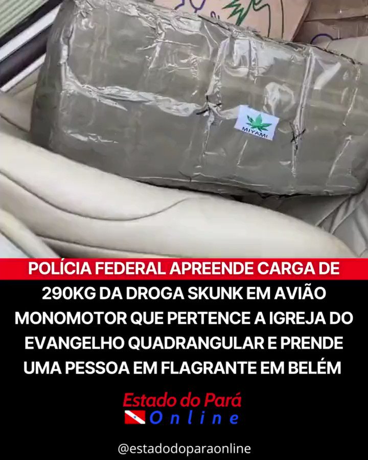 Mas quem iria imaginar que um avião de uma igreja evangélica, do tio da Damares, iria estar transportando 290 Kg de drogas na Amazônia?