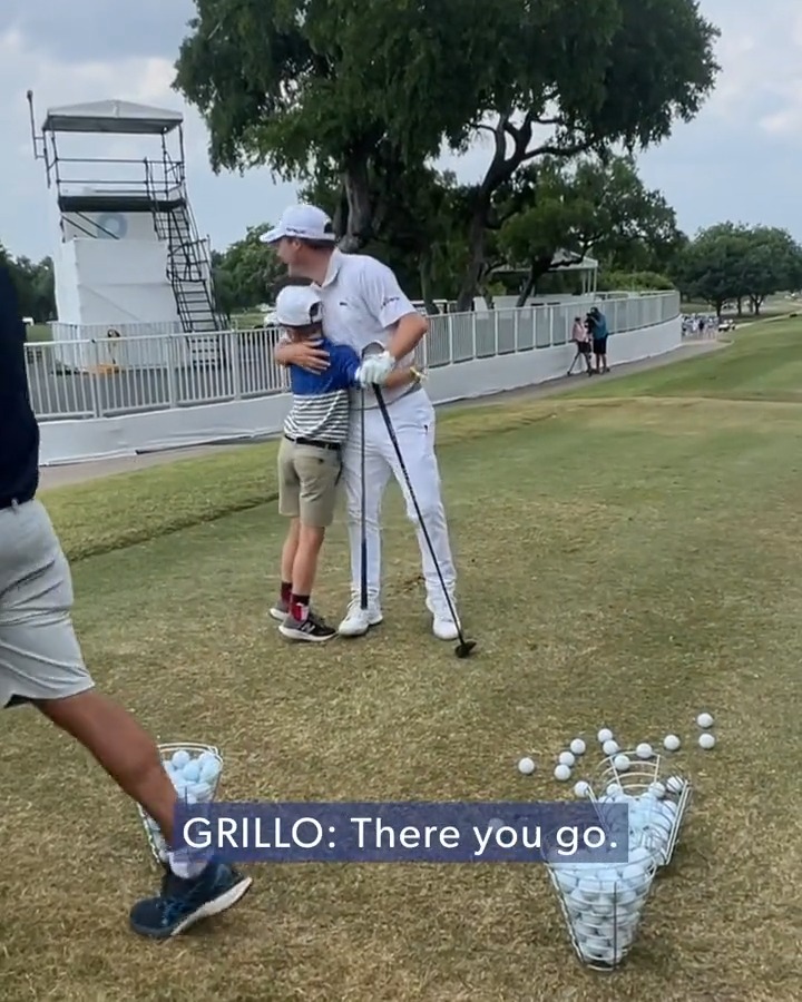 “I just made double. I basically gave the tournament away.” Incredible perspective from Emiliano Grillo on why he invited two fans inside the ropes after a tough moment Charles Schwab Challenge ❤️