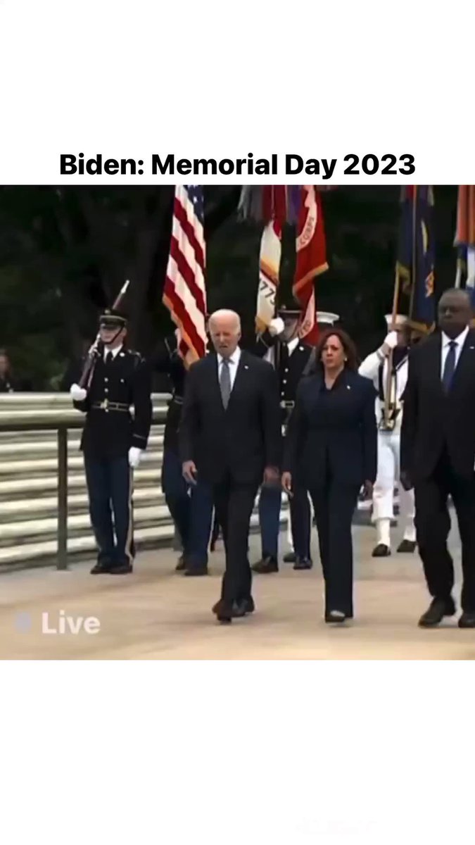 Biden on Memorial Day: Confusion, yawning and not knowing how to salute.