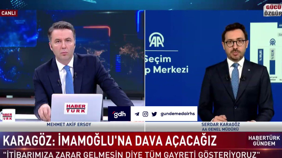 AA Genel Müdürü Serdar Karagöz: Bugün Yunanistan Haber Ajansı Başkanı ile telefonda görüştüm. Kendisine seçim sistemimizi anlattım. Pek yakında Yunanistan’da da belki bizim yazılımımız kullanılacak. AA, dünyanın en iyi seçim yazılımını kullanıyor.