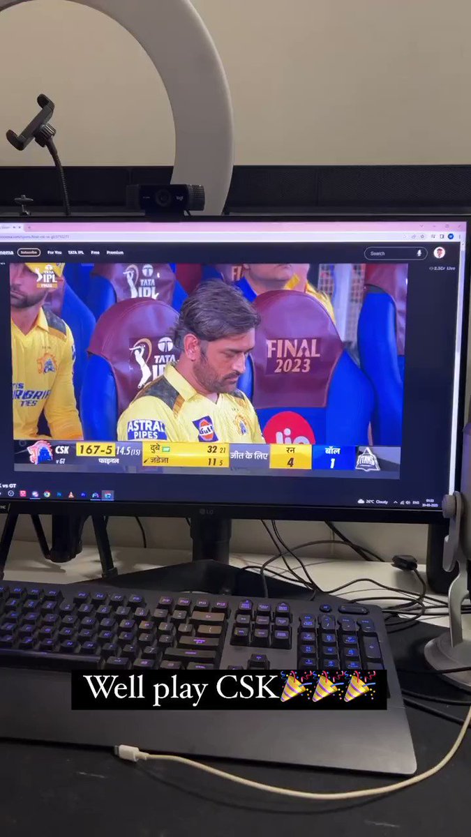 Well play CSK 🎉